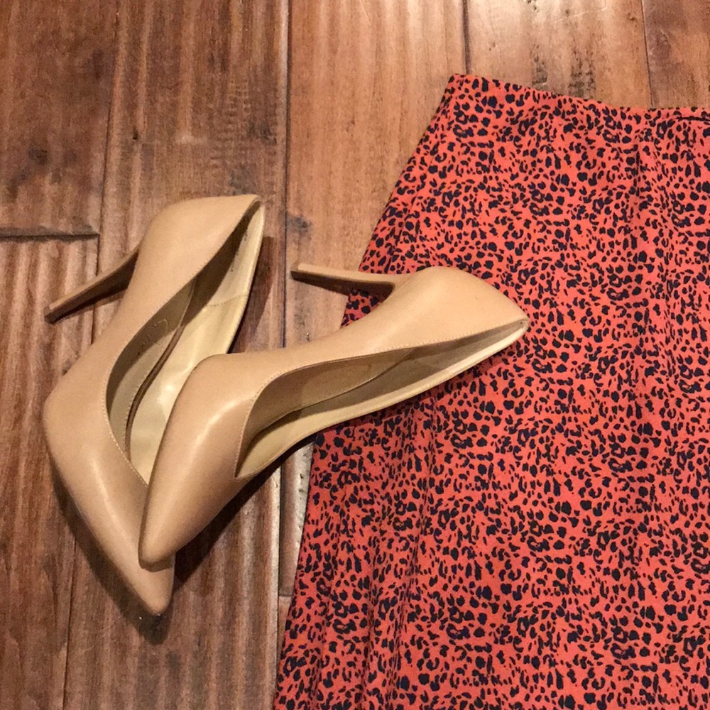 Halogen Leopard Print Slip Skirt